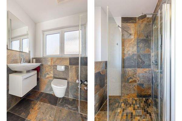 Gäste-WC mit Dusche