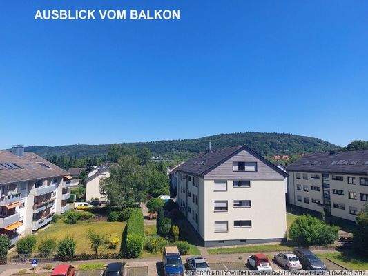 Ausblick vom Balkon