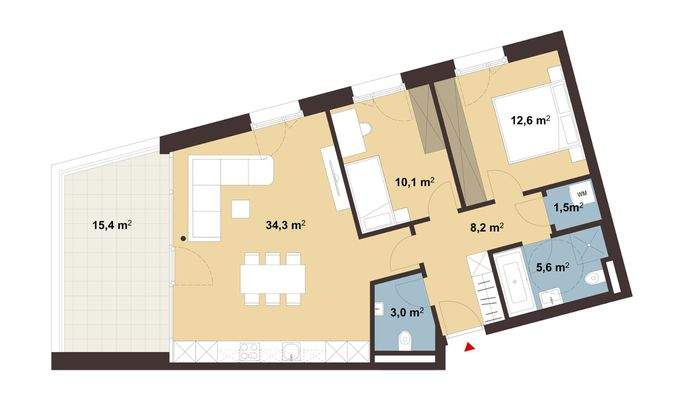 Grundriss Whg 04 Sebastianstraße in Feldkirch