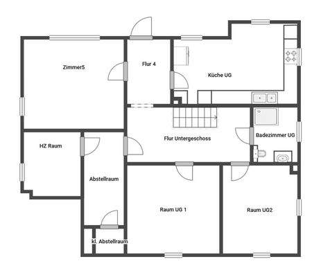 Grundriss Skizze UG