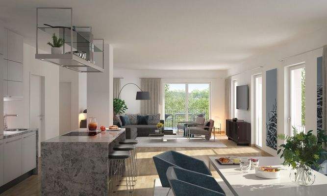 Visualisierung Wohnküche