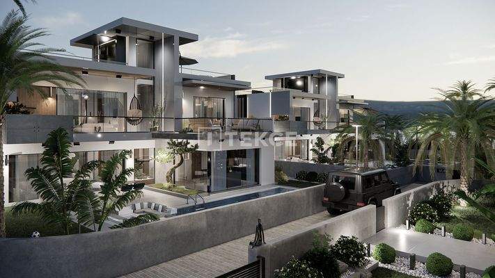 Detached Villas with Pools Near the Beach in Ozanköy Girne
