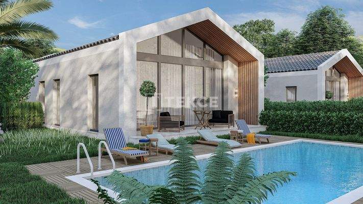 3-Bedroom Single Storey Villas with Pools in Muğla Seydikemer