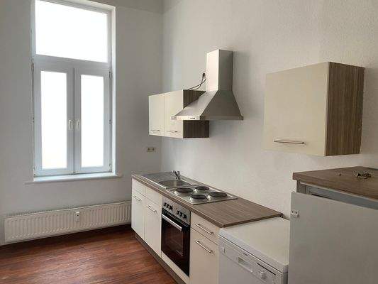 Küche mit Einbauküche