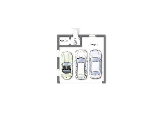 Garage 3 - (kein Maßstab - Details können abweichen)