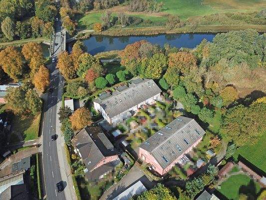 Blick aus der Luft mit Elbe-Lübeck-Kanal