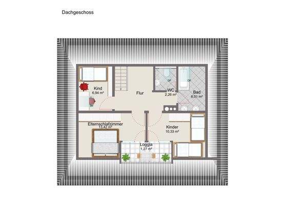 Grundriss Dachgeschoss