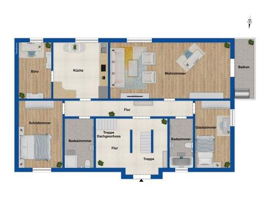 Grundriss EG rechte Seite