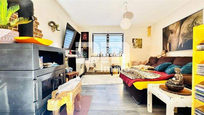 EG Wohn / Esszimmer / Zugang Terrasse / Kamin