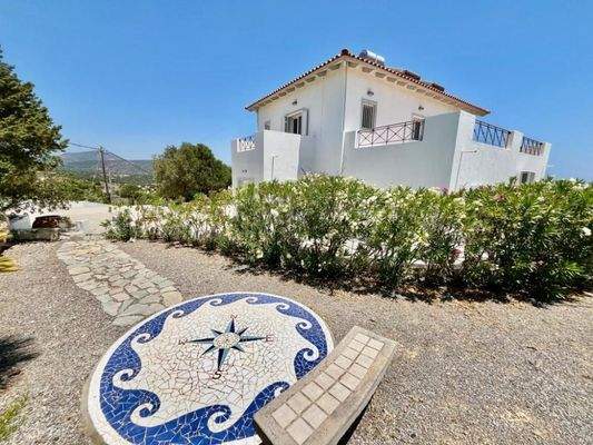 MIT VIDEO! Kreta, Kalo Chorio: Elegante freistehende Villa mit Meerblick zu verkaufen