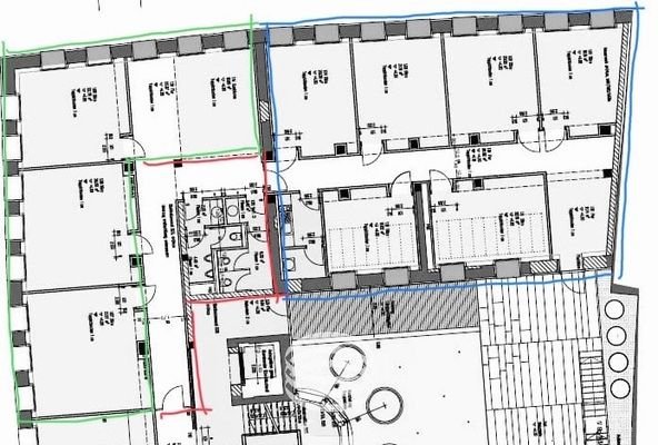 Floor plan divided
