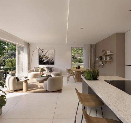 Wohnen und Küche Entwurf