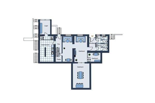 Grundriss Hofgeschoss Gastwirtschaft