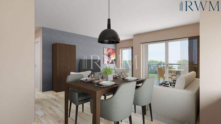 Visualisierung Wohn- & Essbereich