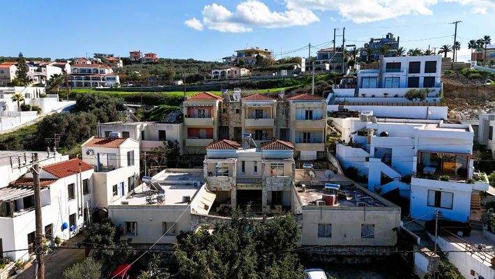 Kreta - 2-Zimmer-Apartment in Kalyves mit Pool- und Meerblick