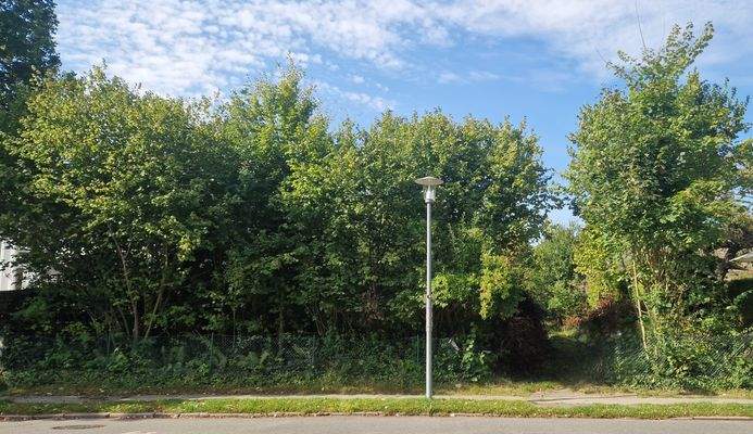 Blick von der gegenüberliegenden Straßenseite