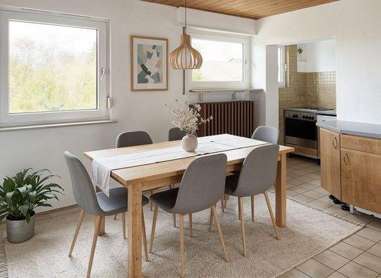 Kochen Essen OG - Einrichtungsbeispiel (KI generiert)