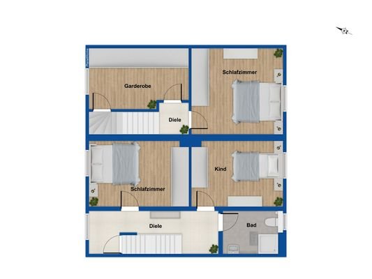 Grundriss Obgergeschoss