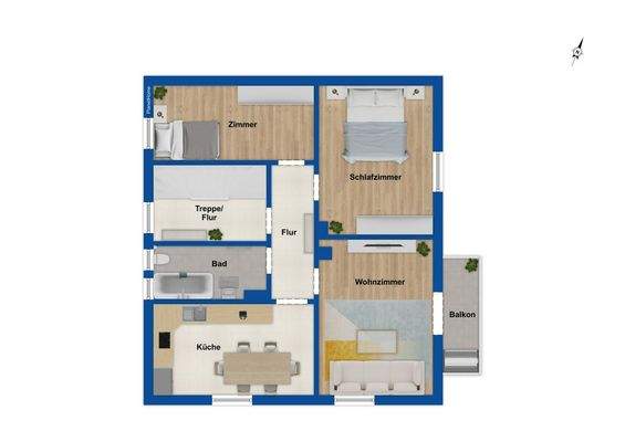 Grundriss Obergeschoss