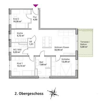 Wohnung 27 (Wohnungstyp C)