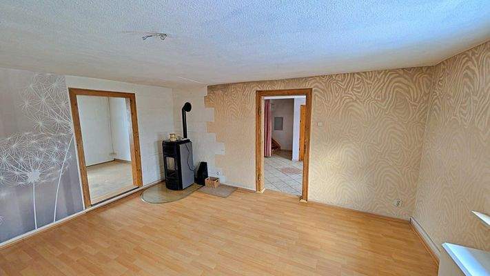 Wohnzimmer mit Pelletofen