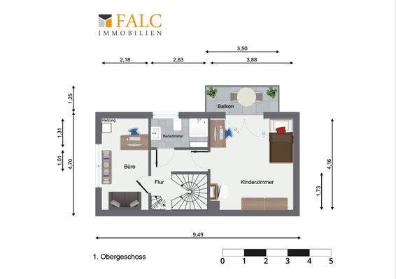 Grundriss 1.Obergeschoss