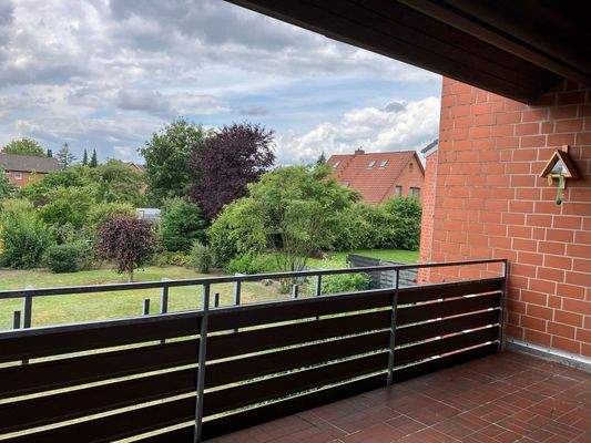 Blick auf Garten 1.OG Balkon