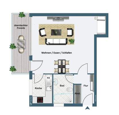 Gestaltungsvorschlag mit Schlafnische