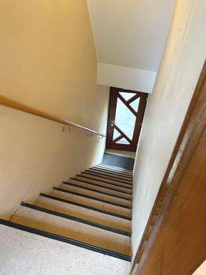 Treppe zu der Wohnung