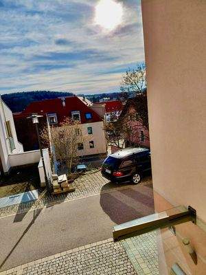 Blick von der Terrasse im 1. Obergeschoss