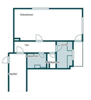 Grundriss mit Loggia