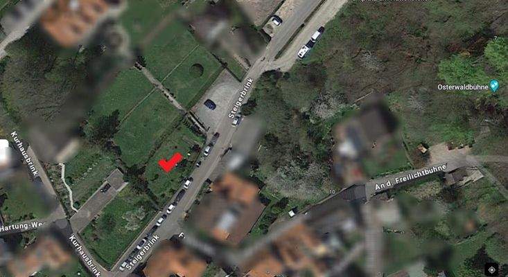 Grundstück von oben