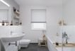 Modernes Tageslichtbad mit bodengleicher Dusche un
