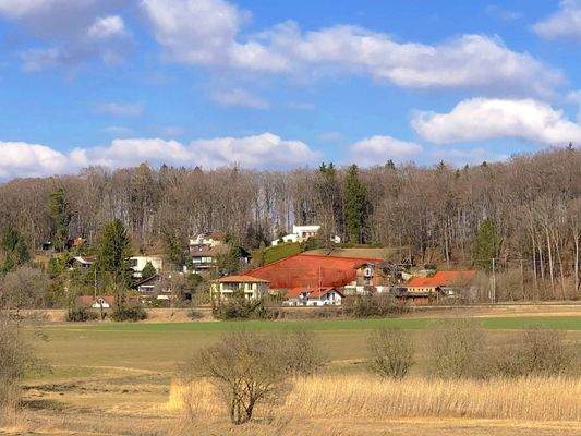 Fernblick auf das Grundstück