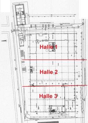 Grundriss Hallenfläche