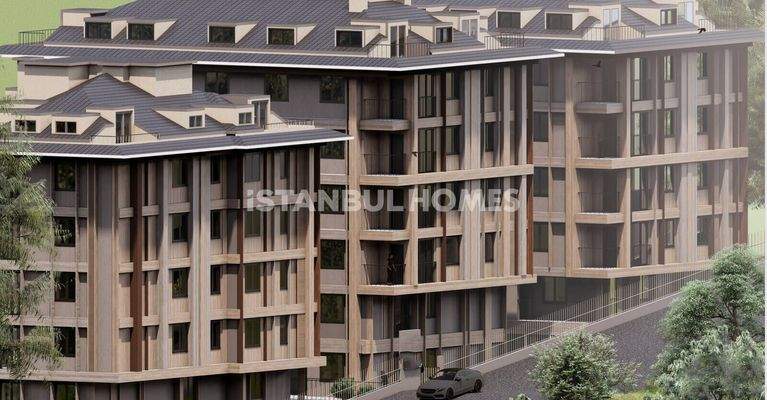 Elegant Flats in a Complex with Extensive Amenities in Uskudar