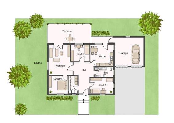 Grundriss am Dorfteich