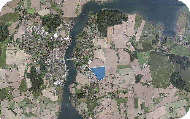 Luftbild der Lage des Gewerbeparks