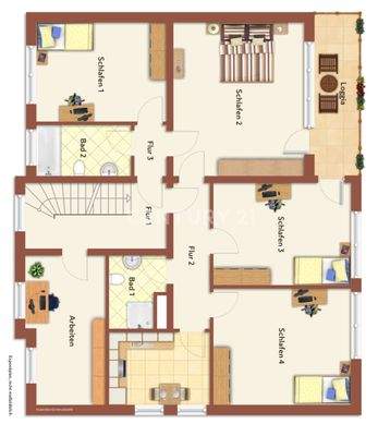 Grundriss Obergeschoss