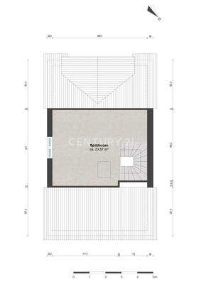 Grundriss Hobbyraum : Spitzboden