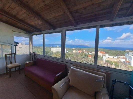 Kreta: Freistehendes Haus mit Meerblick in Plaka zu verkaufen