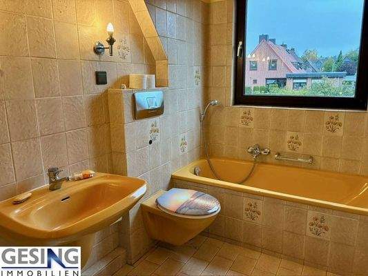 Badezimmer im Dachgeschoss