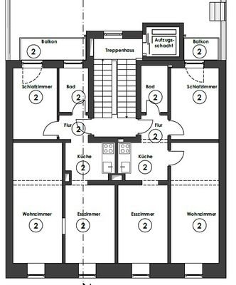 Grundriss 1 OG