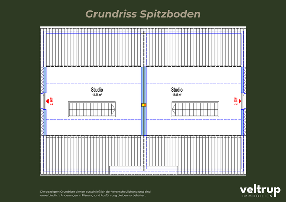Grundriss Spitzboden