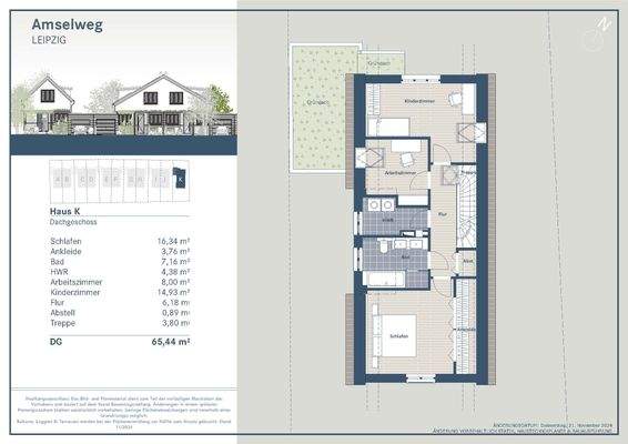 Grundriss Haus K Dachgeschoss