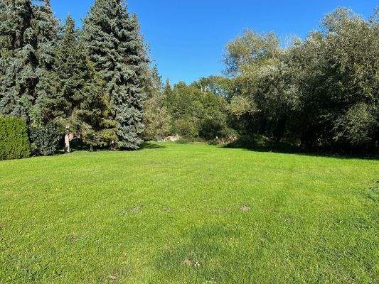 Blick auf das Grundstück