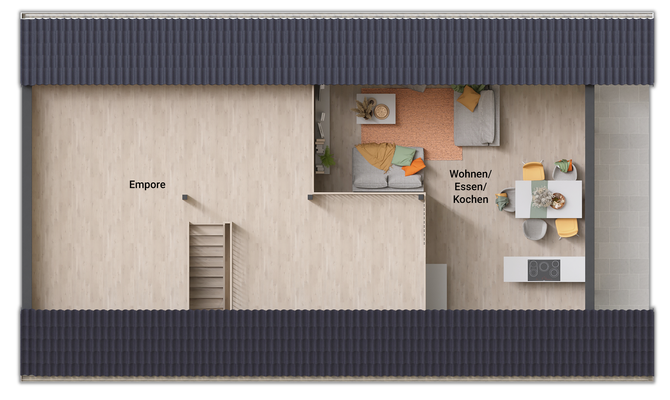 Bungalow-100 Novo Grundriss Empore