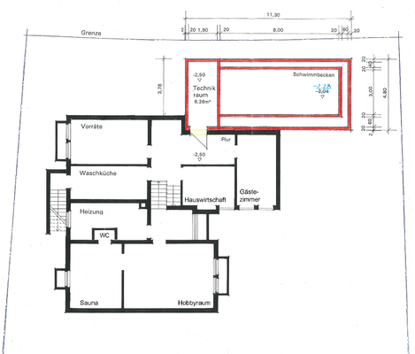 Grundriss Untergeschoss