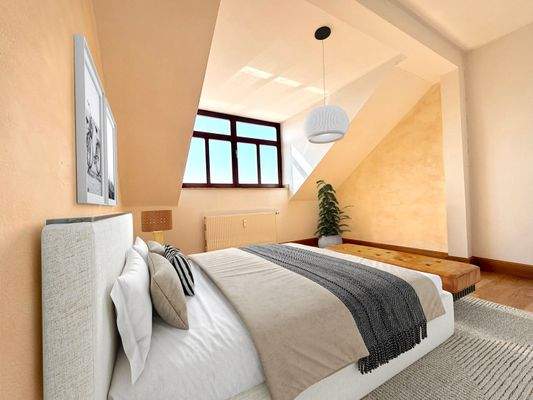 idyllisches Schlafzimmer