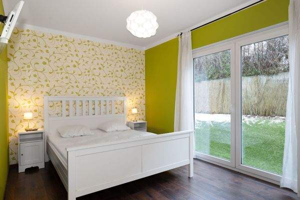 Das ruhige Schlafzimmer im Erdgeschoss